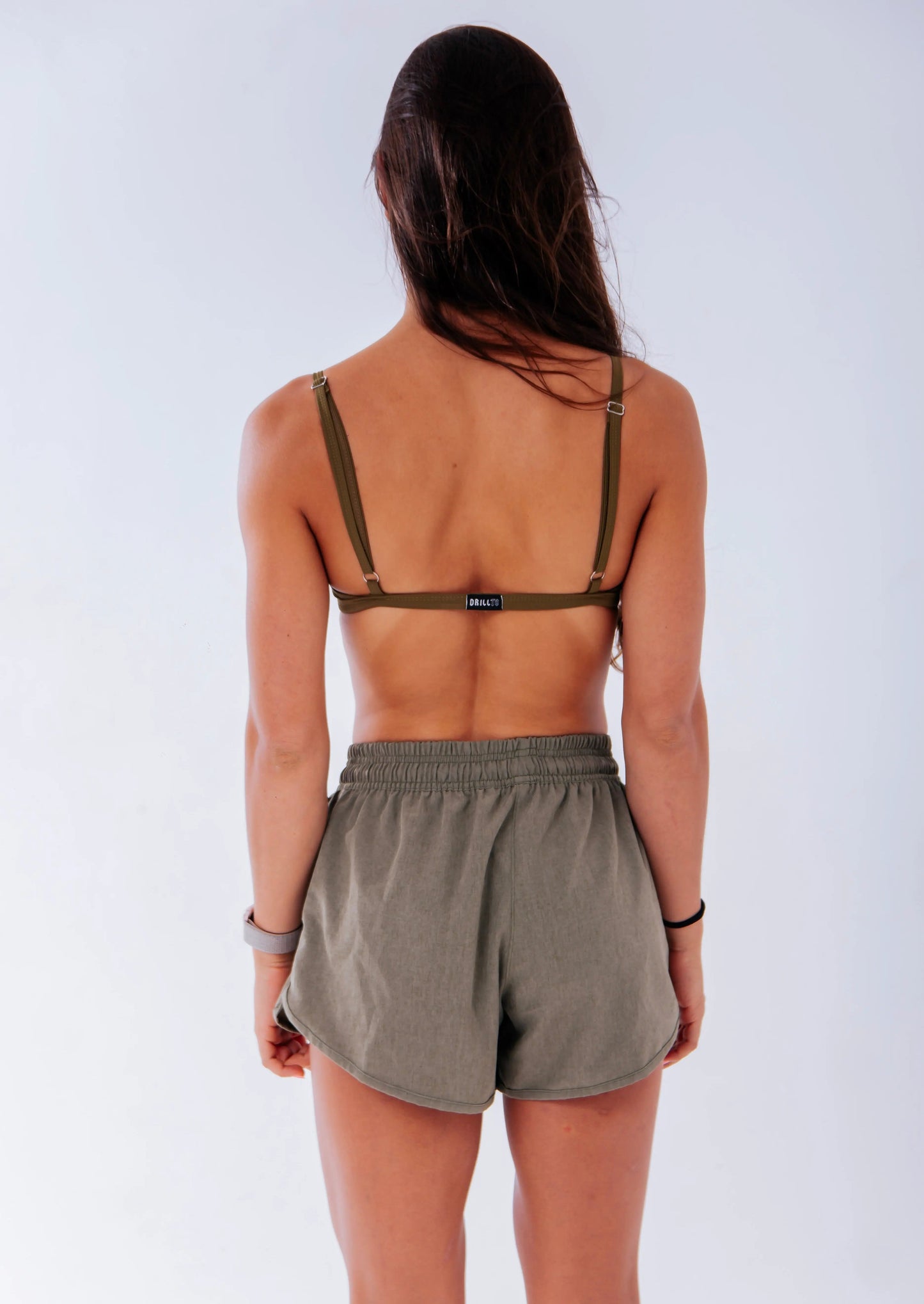 top nostalgic minimal oliva Drill