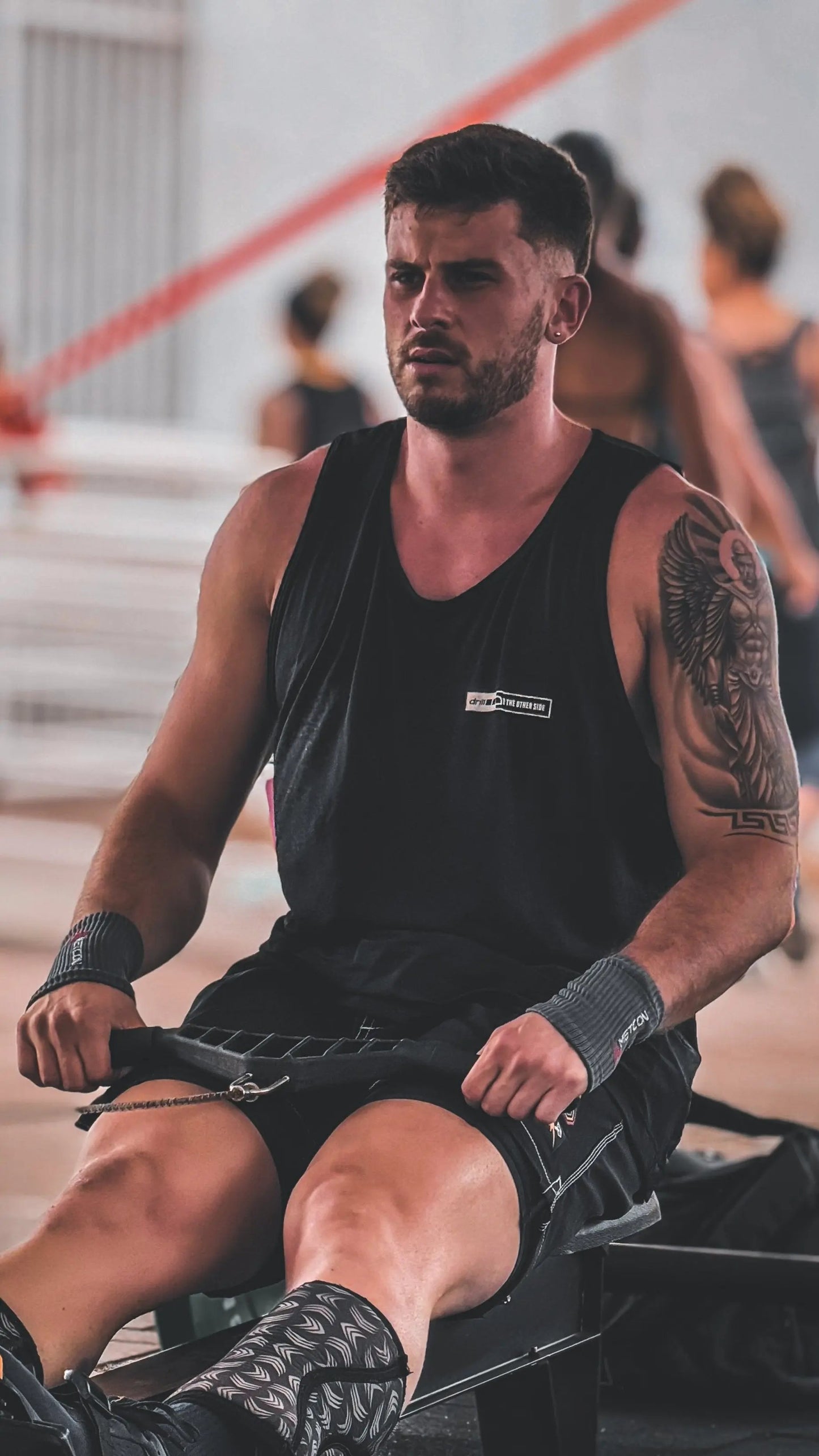 regata training elite masculino other side preta Drill