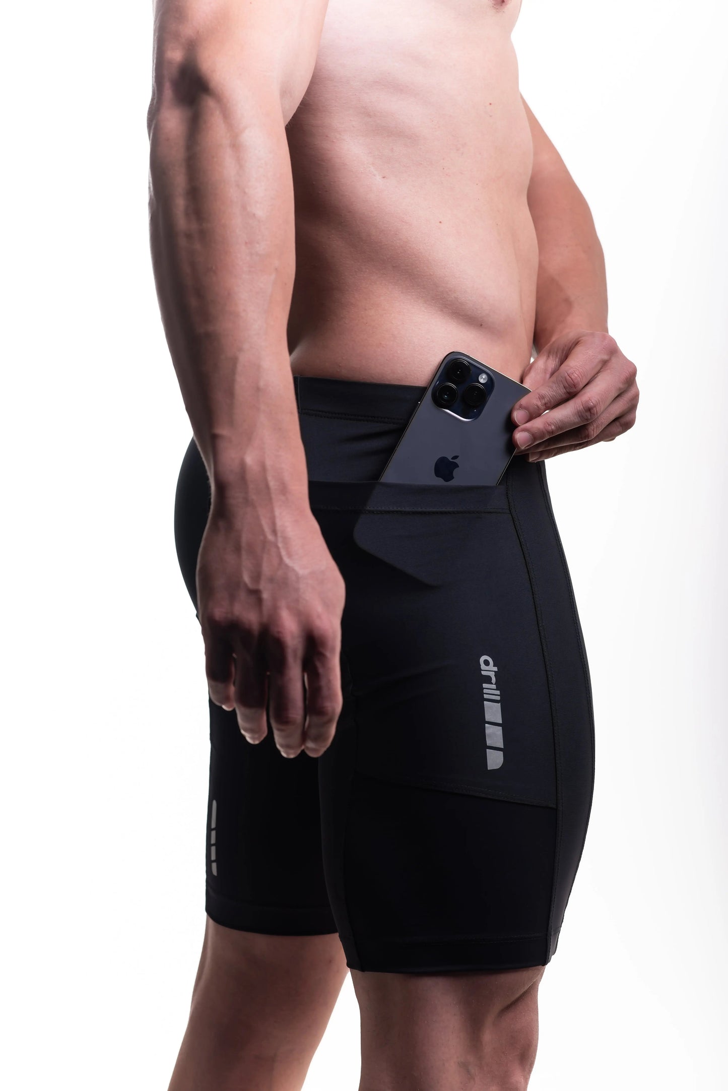 bermuda compressão faded preta Drill