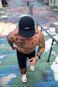 boné five panel blackblack