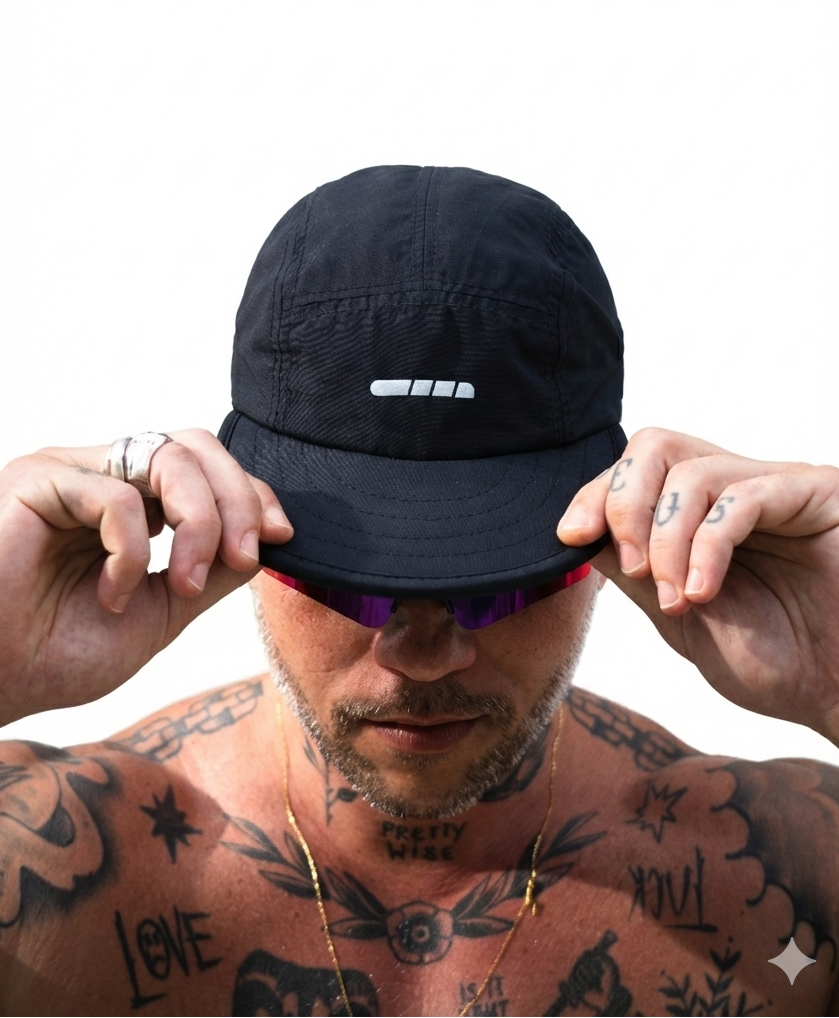 boné five panel blackblack